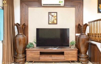 16+ Hình ảnh kệ tivi gỗ óc chó hiện đại [Mới nhất 2023]