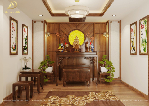 Bàn thờ gỗ óc chó BT-06