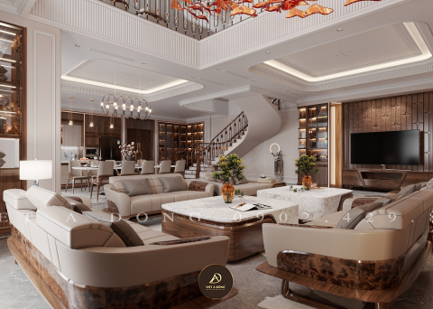 Sofa gỗ óc chó SF - 49