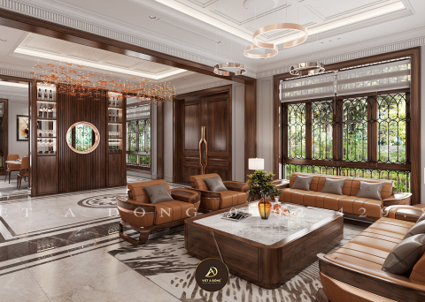 Sofa gỗ óc chó SF - 50