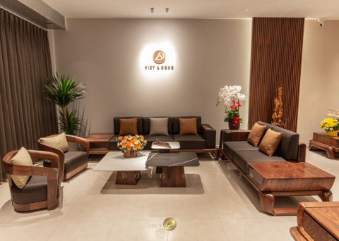 Sofa gỗ óc chó V'LUXE SF - 03
