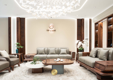 Sofa gỗ óc chó VISION SF - 01