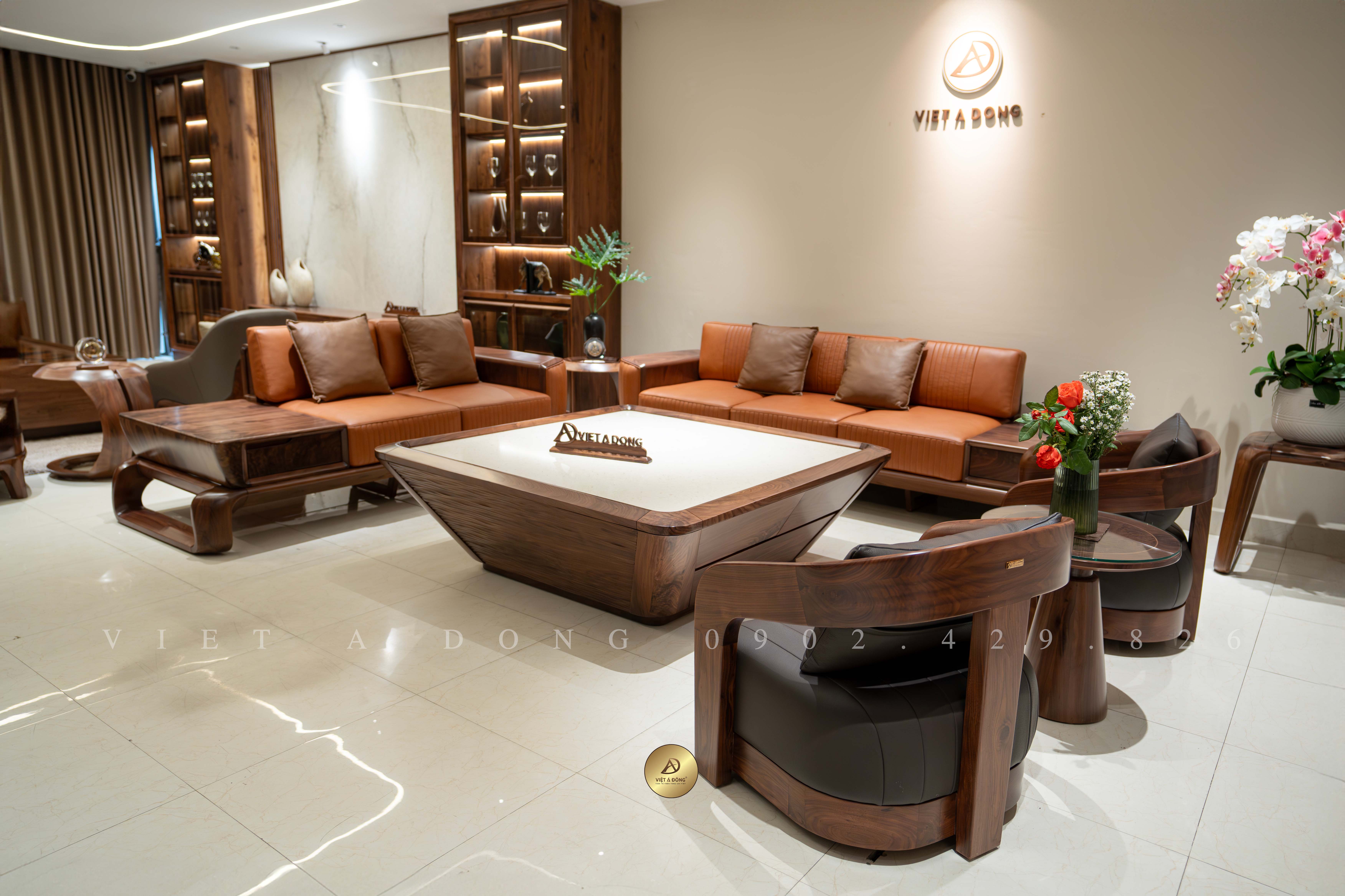 Ưu điểm sofa gỗ óc chó Việt Á Đông